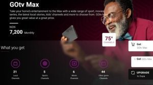 GOtv Max Channel lists