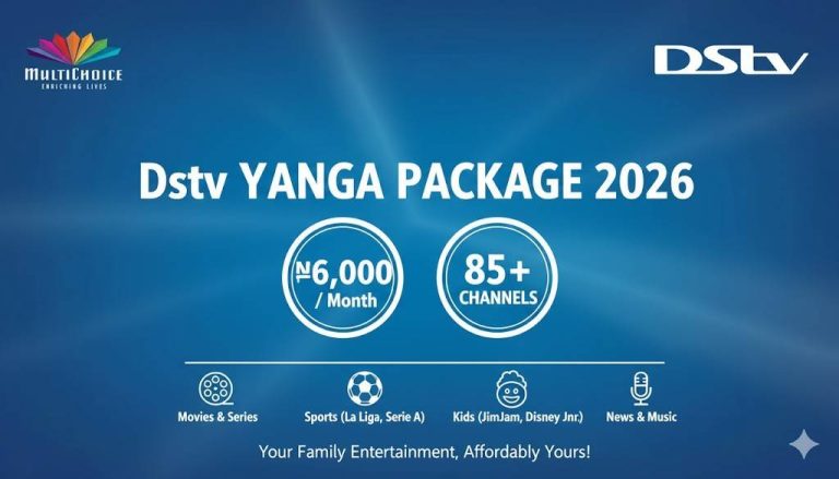 dstv yanga channels list in nigeria