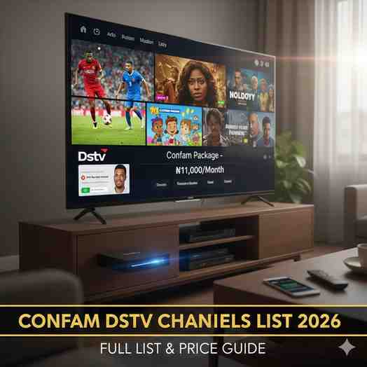 confam dstv channels list