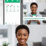 A lady showing us how to borrow money from opay without bvn