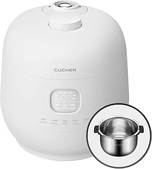 CUCHEN CRH-TWS0610PWUS rice cooker with stainless steel inner pot