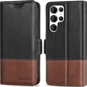KEZiHOME compact leather flip case front and back