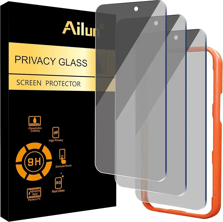 Ailun anti-peep privacy screen protector for iPhone 16 Pro Max