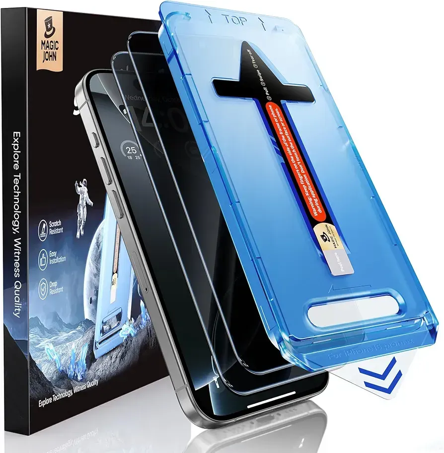 MAGIC JOHN privacy screen protector installation system
