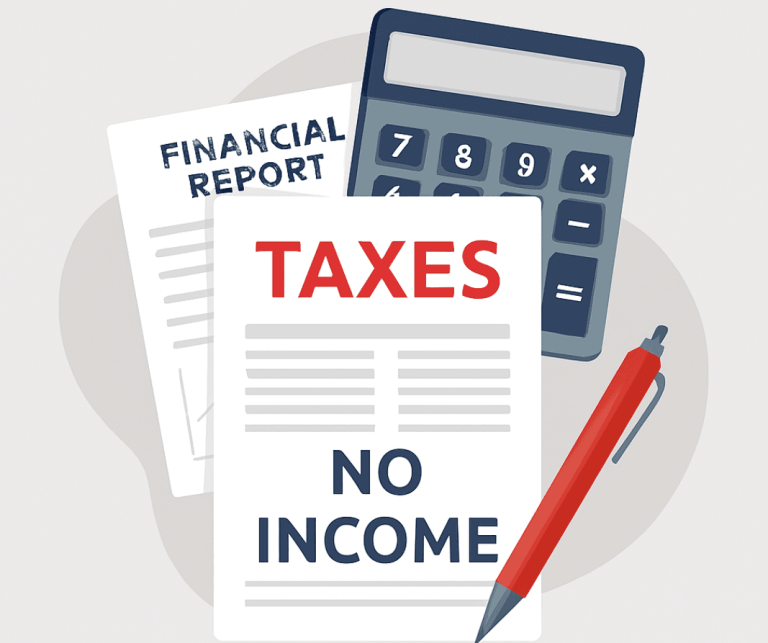 file taxes with no income