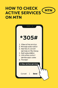 how to check active services on mtn