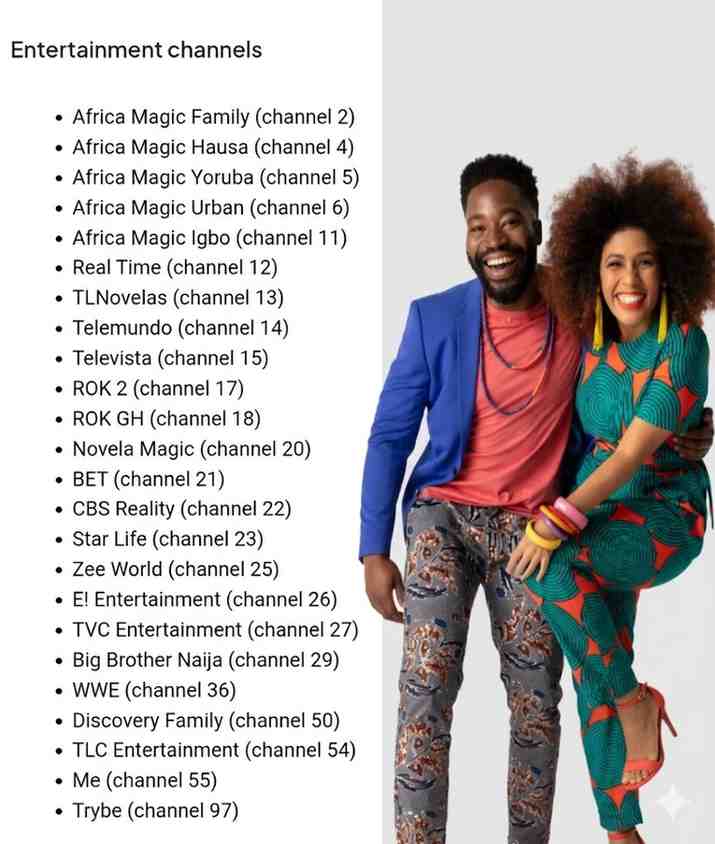 GOtv Supa entertainment list