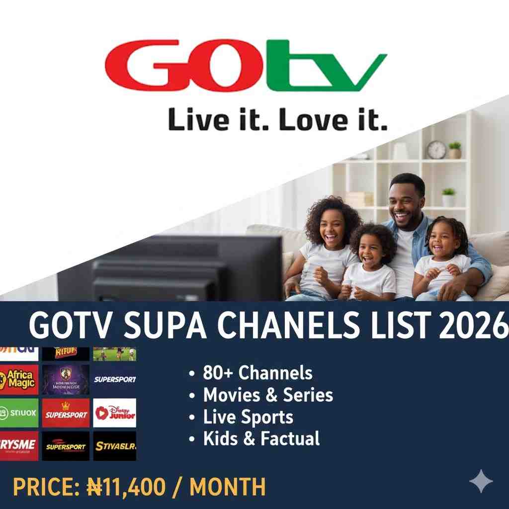 gotv supa channels list 2026