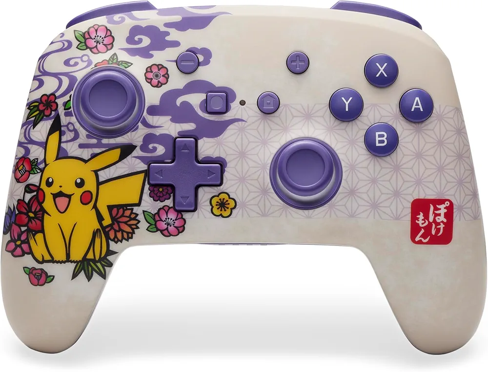 Premium Nintendo Switch 2 Wireless Controller Pokemon Blossom Floral Design