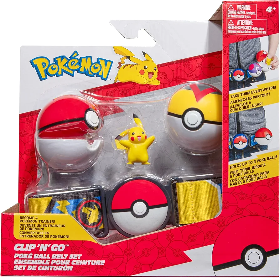Pikachu Clip N Go Belt Set best Pokemon Go phone accessories and gear for trainers