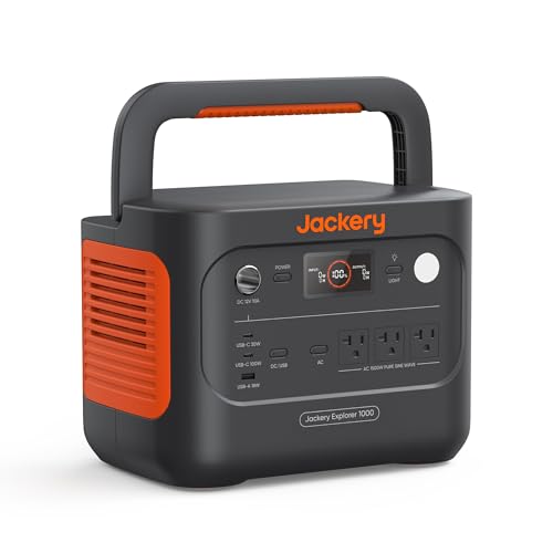 5 Best Portable Power Station for Camping: The Ultimate Off-Grid Energy Guide 3 Jackery Explorer 1000 v2 high capacity solar generator for off-grid camping with 1070Wh LiFePO4 cells