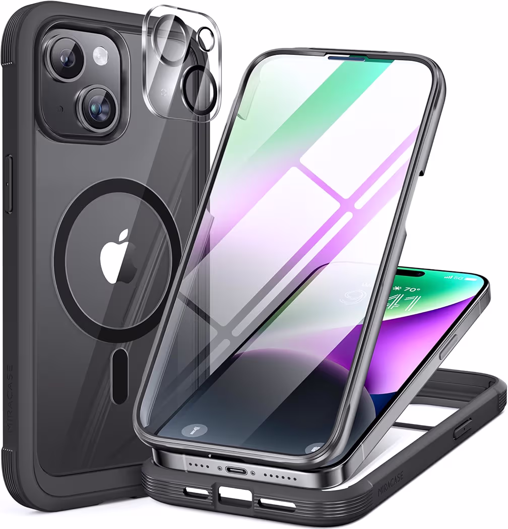 Miracase full body 360 degree protective case with built in screen protector