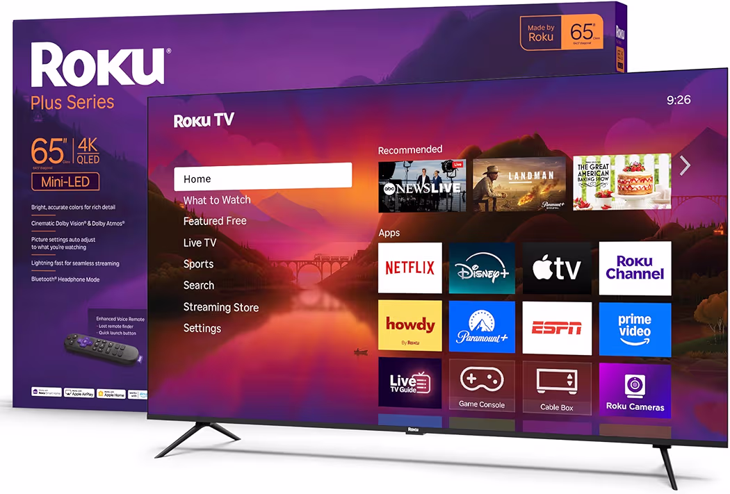 Roku Plus Series 65 Inch Mini LED TV