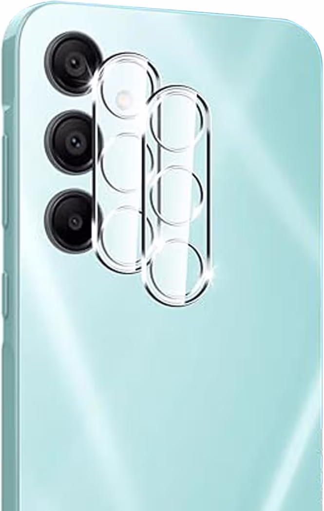 Kicvbnco 3 Pack Camera Lens Protector installed on Samsung Galaxy A16 camera module