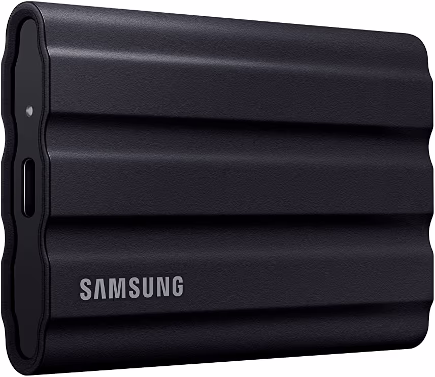 Samsung T7 Shield rugged portable SSD for travel and outdoor photography