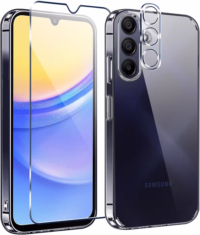 Clear Samsung Galaxy A16 case with camera lens protector compatibility