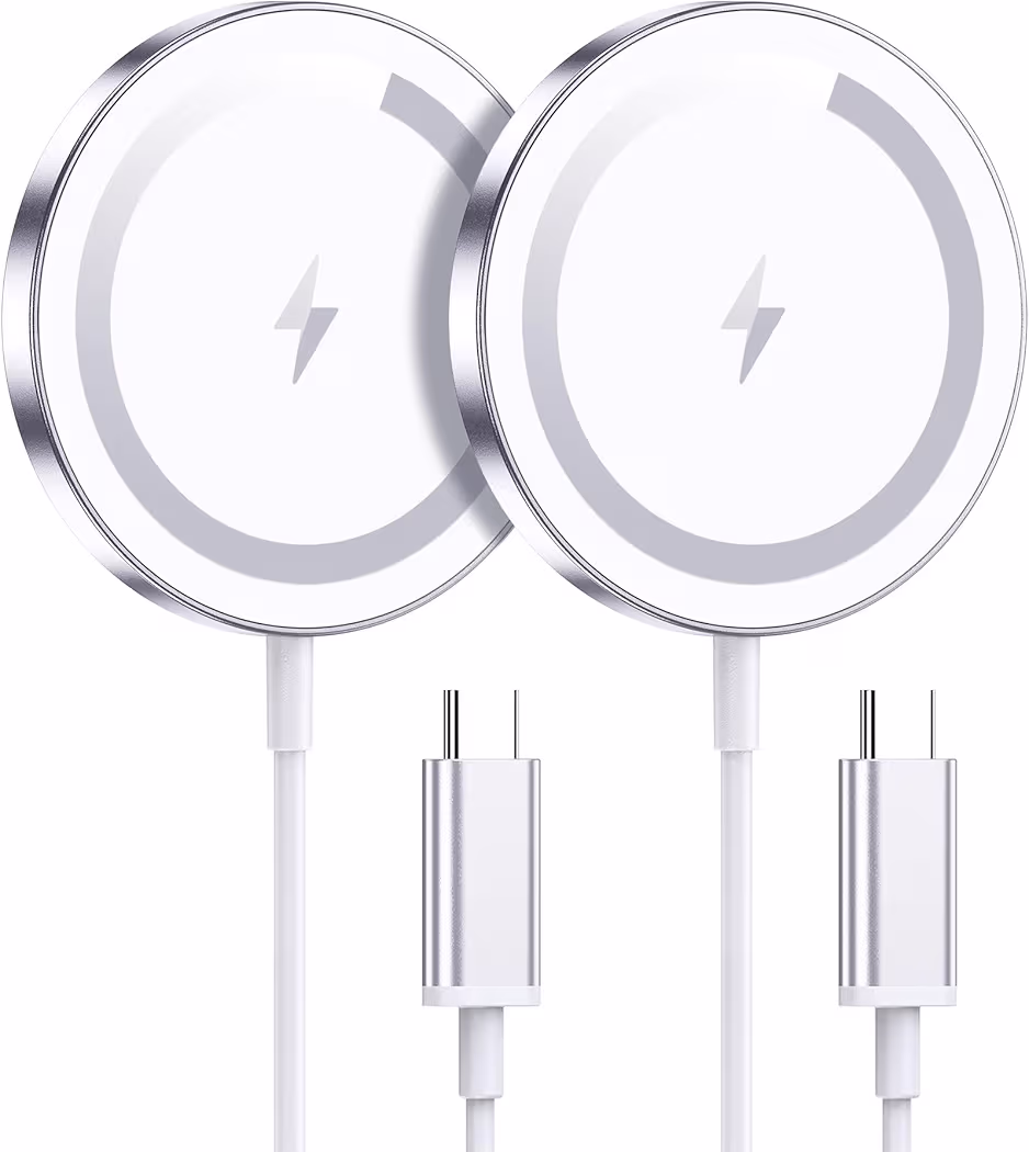 WRVVR Magnetic Wireless Charger attached to iPhone 17 Pro Max