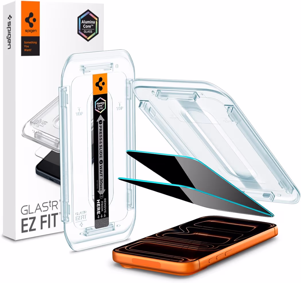 Spigen Glas.tR EZ Fit Privacy screen protector for iPhone 17 Pro Max