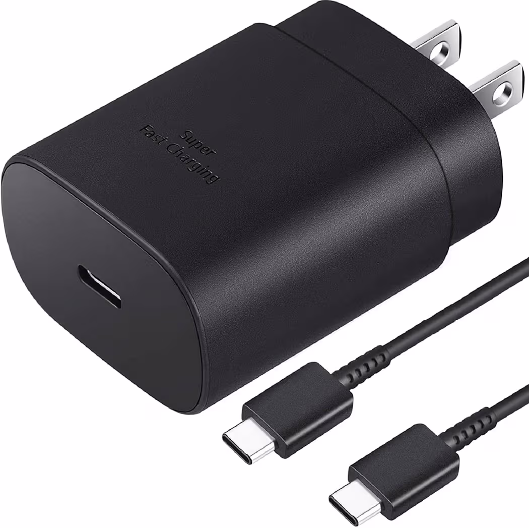 Samsung compatible 25W USB-C charger for Galaxy A16