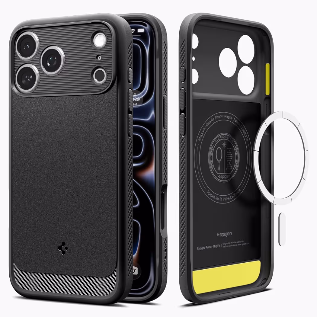 Spigen Rugged Armor MagFit rugged case for iPhone 17 Pro Max