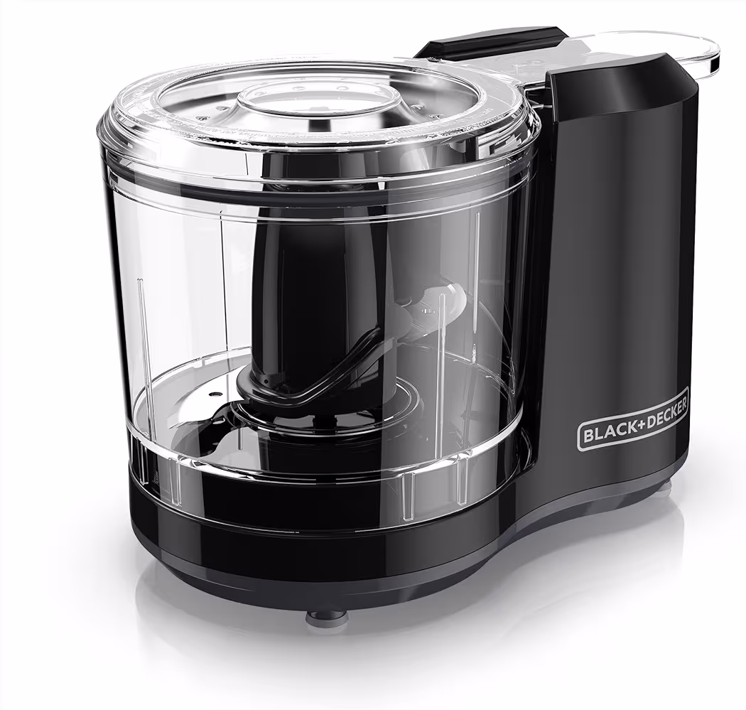 BLACK+DECKER electric garlic chopper on kitchen counter