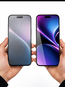 Matte vs tempered glass screen protector comparison on iPhone 17 Pro Max