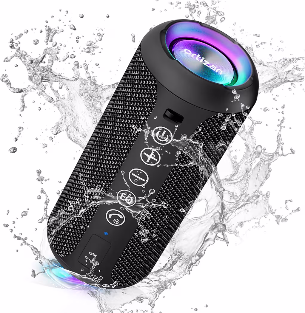 Ortizan portable Bluetooth speaker with deep bass