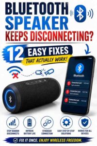 Bluetooth speaker keeps disconnecting with easy troubleshooting fixes