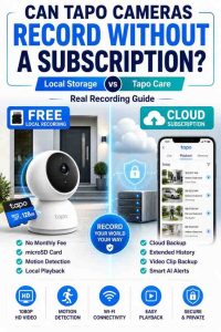 Can Tapo Cameras Record Without a Subscription using local microSD card storage