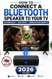How to connect a Bluetooth speaker to a TV without audio delay