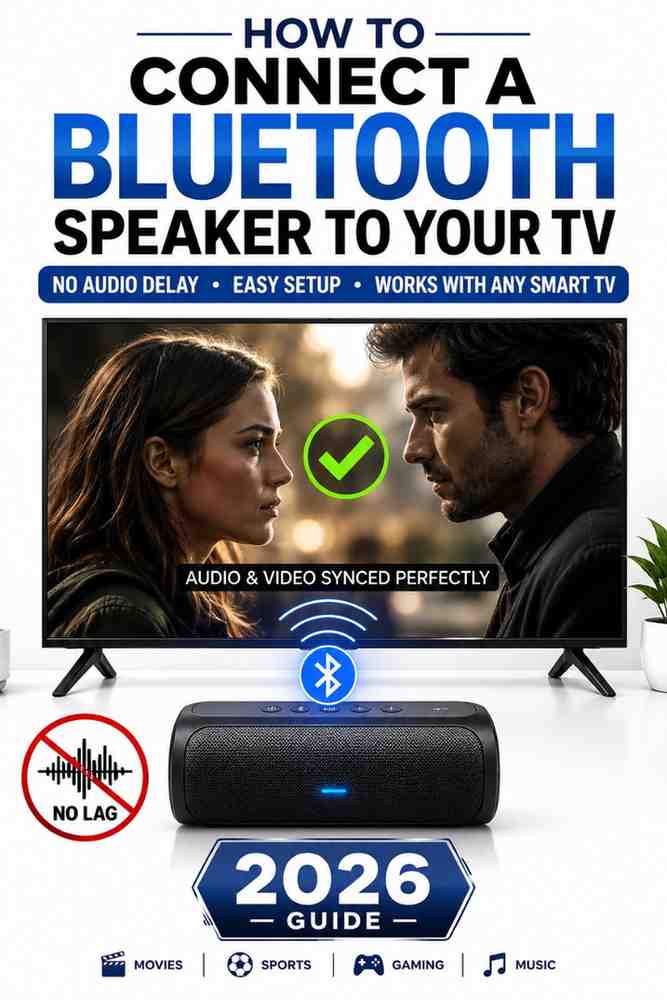 How to connect a Bluetooth speaker to a TV without audio delay