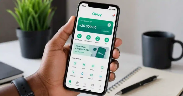 Is OPay going on break in September 2026 shown on an OPay app screen on a smartphone